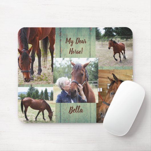 Aangepast 5 Muismat voor foto-inkuilfamilie Pet Ho (Met muis)