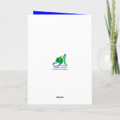 Aangepast 5e verjaardag voor meisjes kaart (Achterkant)