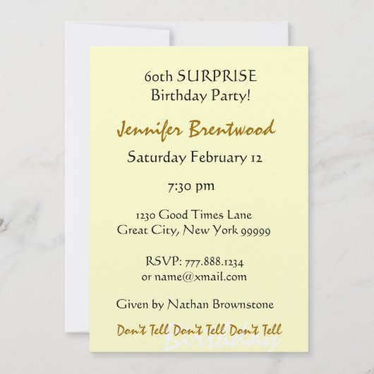 Aangepast 60e URPRISE-Roos op feestdag Kaart (Achterkant)