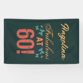 Aangepast 60e verjaardag Fabulous Spandoek (Horizontaal)