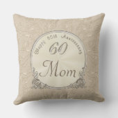 Aangepast 60ste verjaardag cadeautjes voor mama en kussen (Achterkant)