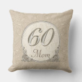 Aangepast 60ste verjaardag cadeautjes voor mama en kussen (Voorkant)