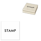 Aangepast 6,4 cm x 6,4 cm rubberstempel (Gestempeld)