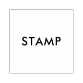 Aangepast 6,4 cm x 6,4 cm rubberstempel (Afrduk)