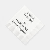 Aangepast 6,5-inch LUNCHEON-afneembaar papier serv Servet (Hoek)