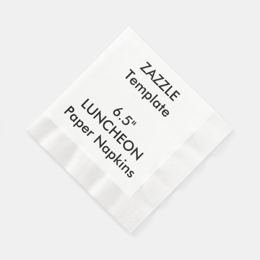 Aangepast 6,5-inch LUNCHEON-afneembaar papier serv Servet (Hoek)