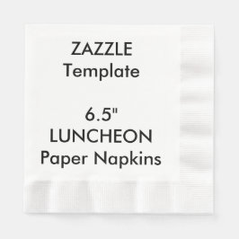 Aangepast 6,5-inch LUNCHEON-afneembaar papier serv Servet