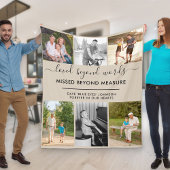 Aangepast 6 Foto beyond Words beige Fleece Deken