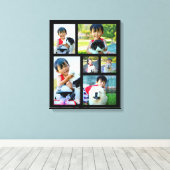 Aangepast 6 Foto Collage Mosaic Wrapped Canvas (Insitu (Houten vloer))
