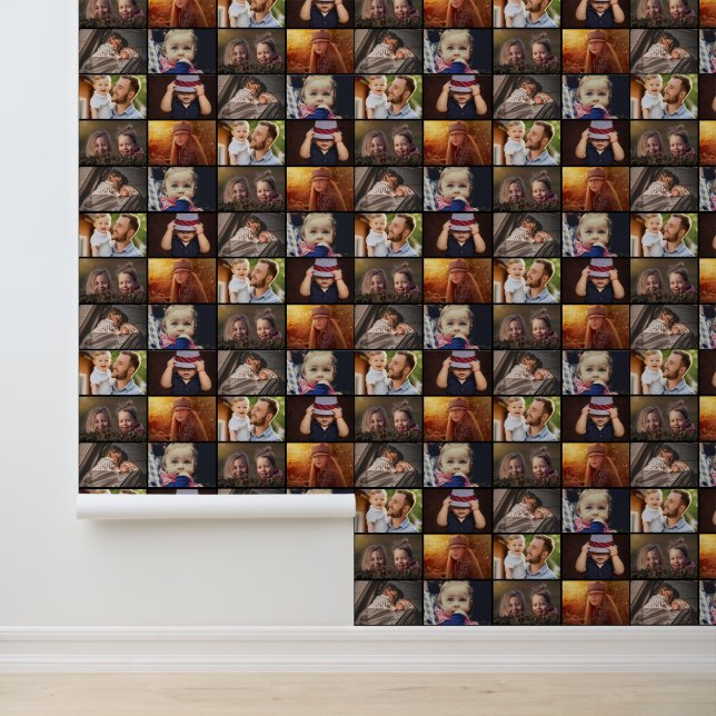 Aangepast 6 fotocollage behang (Applicatie)
