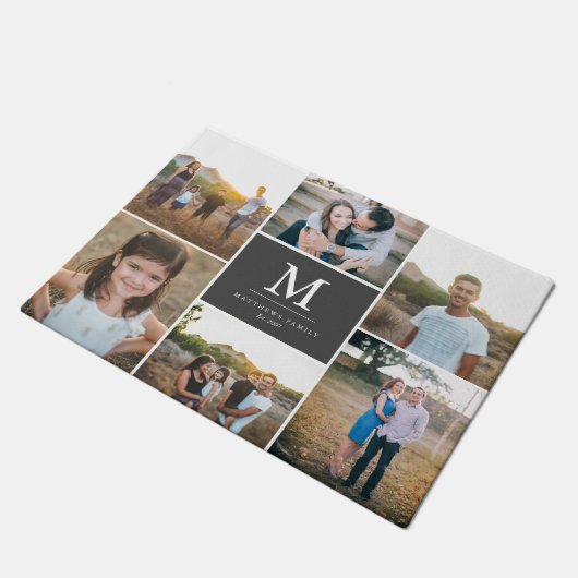 Aangepast 6 fotocollage deurmat (Schuin)