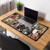 Aangepast 6 Fotocollage Gepersonaliseerde Monogram Bureaumat