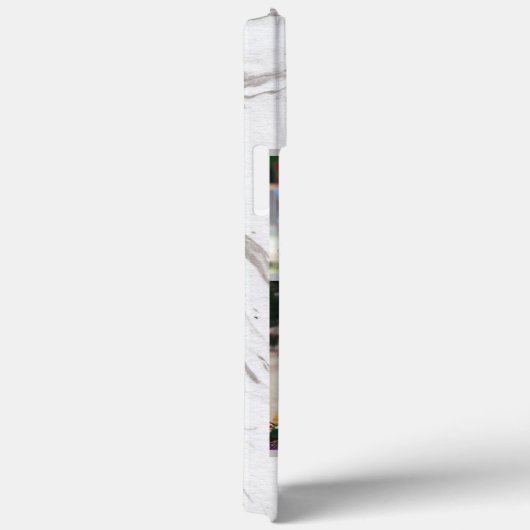 Aangepast 6 fotocollage op grijze marmer Case-Mate iPhone case (Achterkant / Rechts)