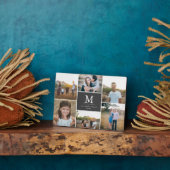 Aangepast 6 Fotocollage Plaque met Easel Fotoplaat (Zijkant)