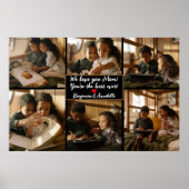 Aangepast 6 fotocollage poster (Voorkant)