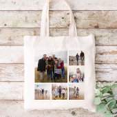 Aangepast 6 fotocollage tote bag