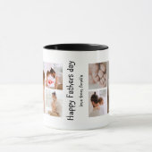 Aangepast 6 fotocollage | Vaderdag Mok (Midden)