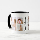 Aangepast 6 fotocollage | Vaderdag Mok (Voorkant links)