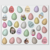 Aangepast 6 Fotopasta voor paaseieren Cadeaupapier (Vlak)