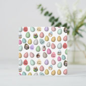 Aangepast 6 Fotopasta voor paaseieren Feestdagenkaart (Staand voorkant)