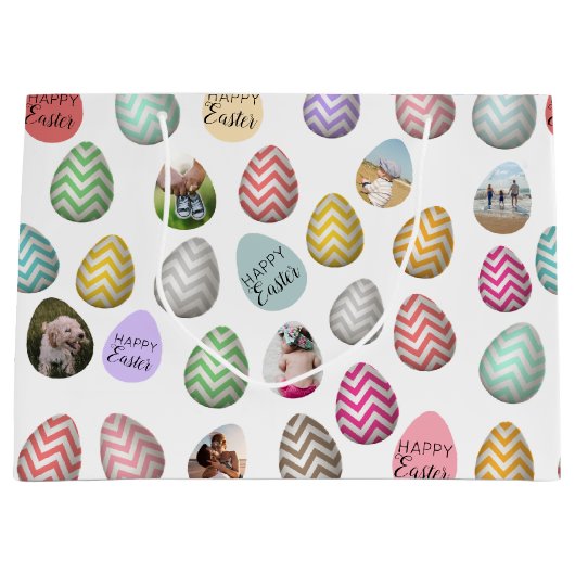 Aangepast 6 Fotopasta voor paaseieren Groot Cadeauzakje (Voorkant)