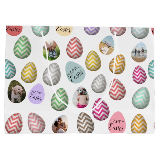 Aangepast 6 Fotopasta voor paaseieren Groot Cadeauzakje (Achterkant)