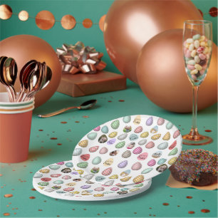 Aangepast 6 Fotopasta voor paaseieren Papieren Bordje