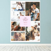 Aangepast 6 Foto's Installagram Collage Canvas Afdruk (Insitu (Houten vloer))