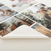 Aangepast 6 Foto's Installagram Collage Sherpa Deken (3/4)