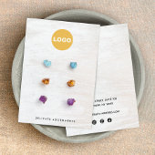 Aangepast 6-hoes witte Houder van het Houtbedekkin Visitekaartje