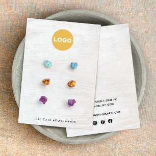 Aangepast 6-hoes witte Houder van het Houtbedekkin Visitekaartje