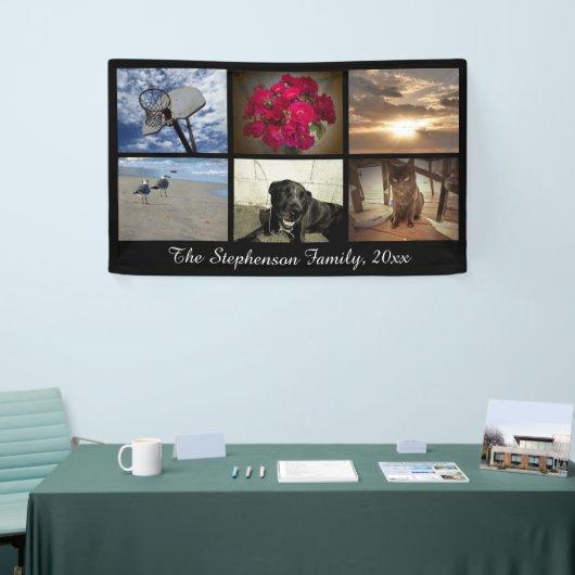 Aangepast 6 Horizontale Afbeelding voor fotocollag Spandoek (Beurs)