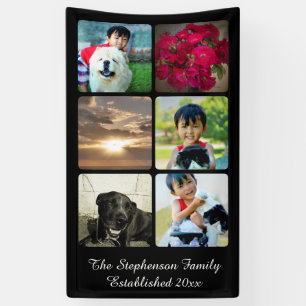 Aangepast 6 Verticaal mozaïekAfbeelding voor foto Spandoek