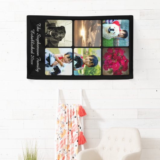 Aangepast 6 Verticaal mozaïekAfbeelding voor fotoc Spandoek (Insitu)