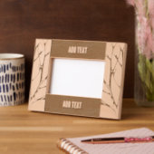 Aangepast 6 "x 4" Landschap, FrameStyle: natuurlij Gegraveerde Lijstjes (Links)