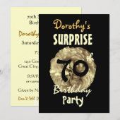 Aangepast 70e URPRISE Birthday Party W842 Kaart (Voorkant / Achterkant)