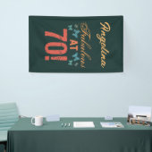 Aangepast 70e verjaardag Fabulous Spandoek (Beurs)
