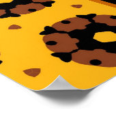 Aangepast 70e verjaardag of jaarlijkse goudsterren poster (Hoek)