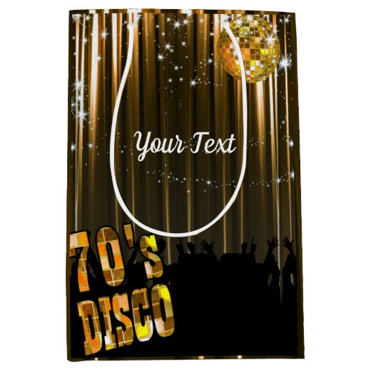 Aangepast 70s Disco Medium Cadeauzakje (Voorkant)