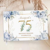 Aangepast 75e verjaardag gastenboek