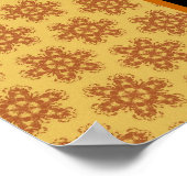 Aangepast 75e verjaardag of jaarlijkse goudsterren poster (Hoek)