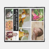 Aangepast 7 Foto collage We houden van je oma Fleece Deken (Voorkant (Horizontaal))