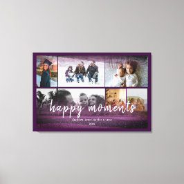 Aangepast 7 Foto's met Abstract Lijst van Bourgogn Canvas Afdruk