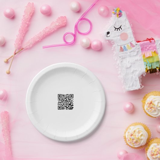 Aangepast 7 Inch Papier Bord met QR Code Ontwerp (Feest)
