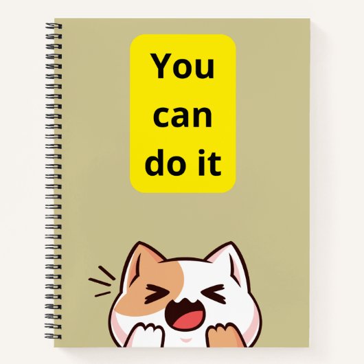 Aangepast 8,5-inch x 11-inch spiraal Notitieboek (Voorkant)