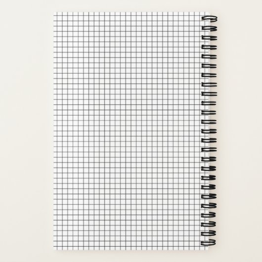 Aangepast 8,5-inch x 11-inch spiraal Notitieboek (Achterkant)