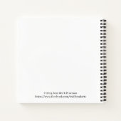 Aangepast 8,5-inch x 8,5-inch spiral Notitieboek (Achterkant)