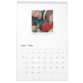 Aangepast 8 acht foto's collage Moderne elegante f Kalender (Mar 2026)