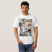 Aangepast 8 foto-collage beste familie-afbeelding  t-shirt (Voorkant volledig)