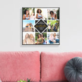 Aangepast 8 Foto Collage Gold Afstuderen Afstudere Canvas Afdruk (Insitu (Woonkamer))